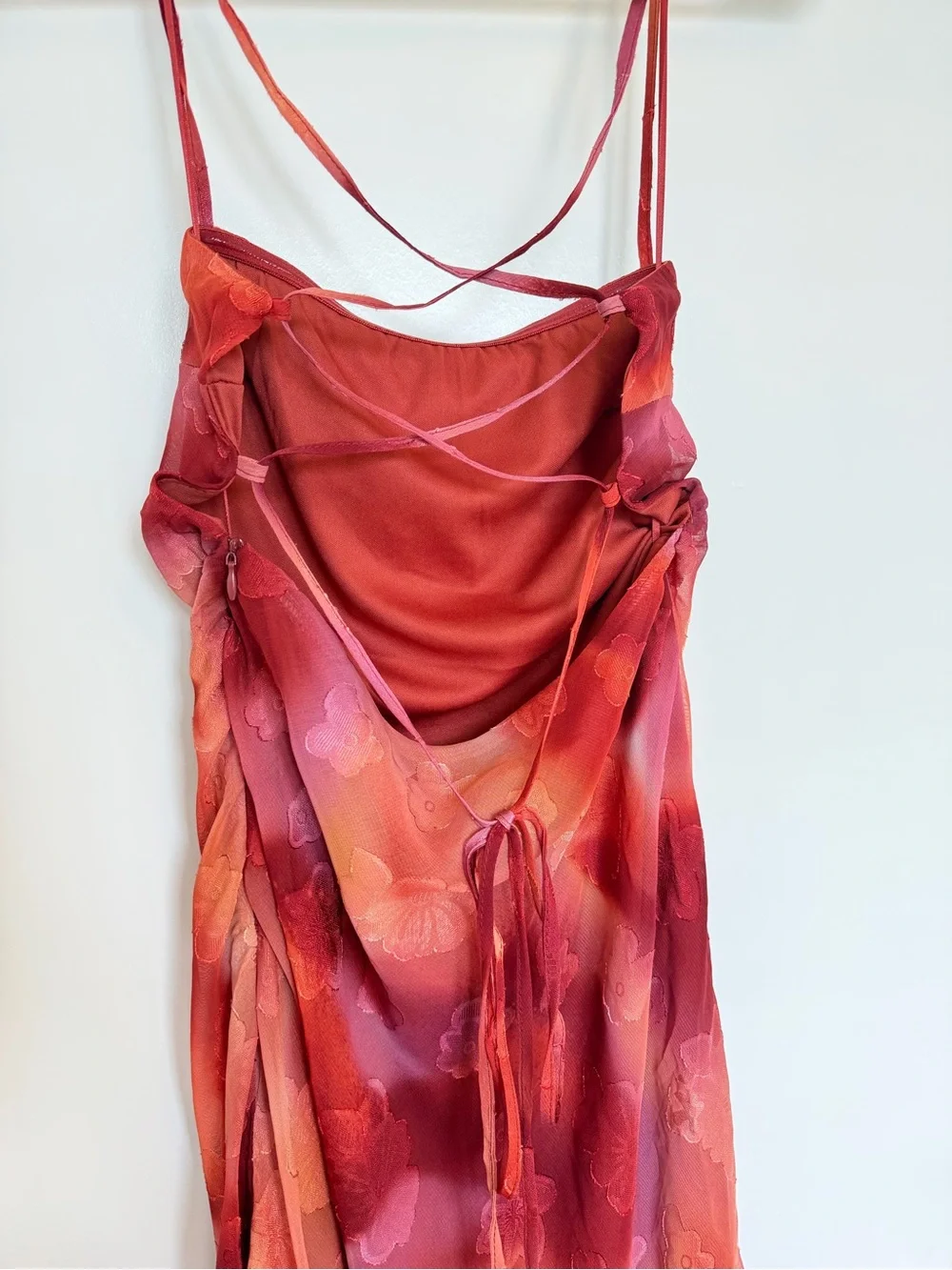12th Tribe Maris Plum Floral Maxi Dress - Picture 5 of 7